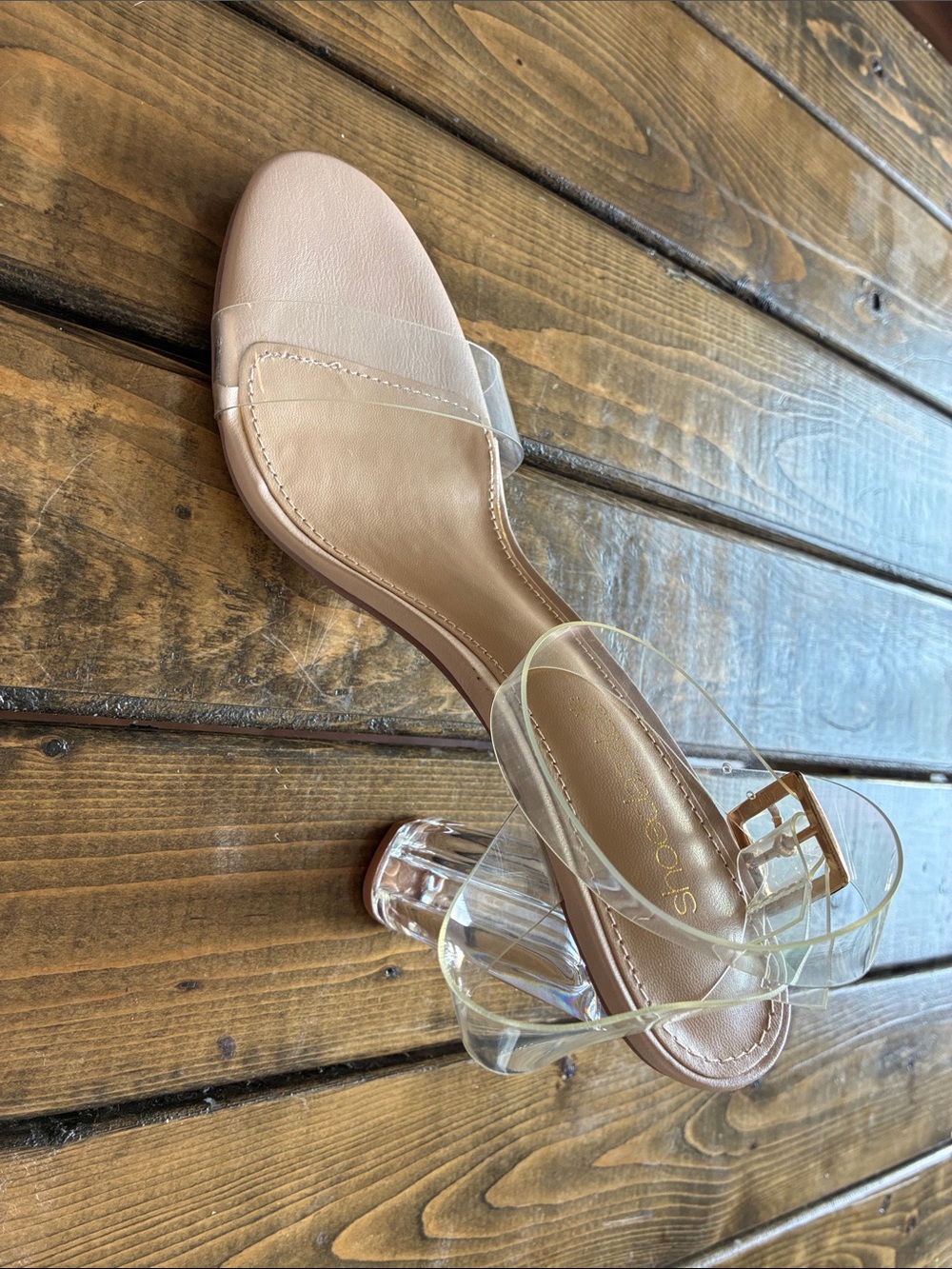 Clear Strap Nude Heals